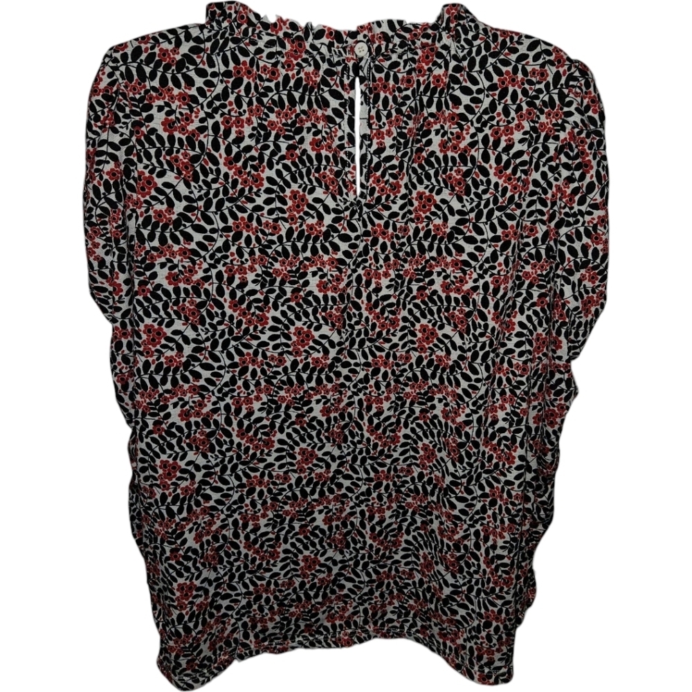 Max Studio Elastic Ruffled Long Sleeve Top - Picture 2 of 2